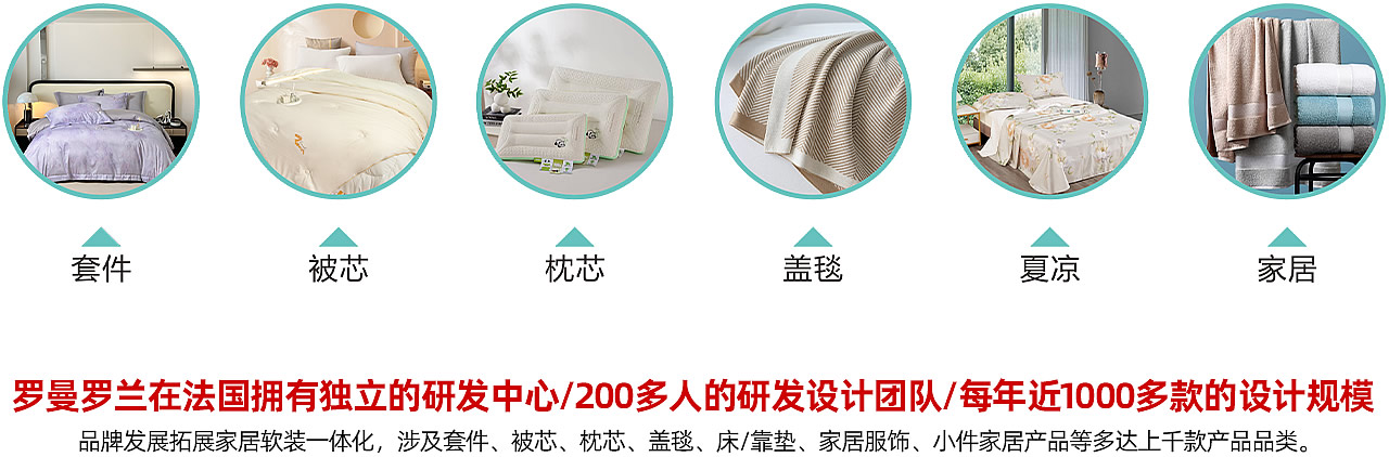 羅曼羅蘭在法國擁有獨立的研發(fā)中心 - 羅曼羅蘭家紡